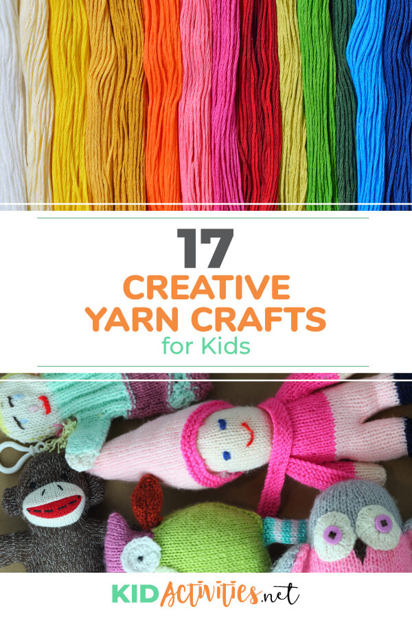 18 Things to do with Yarn - Yarn Crafts for Kids