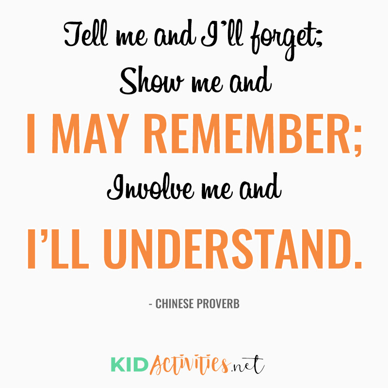 Inspirational Quotes for Teachers (Tell me and I'll forget; Show me and I may remember; Involve me and I'll understand.- Chinese Proverb)