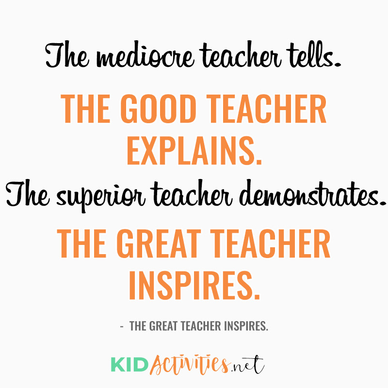 72 Encouraging and Inspirational Quotes for Teachers - Kid Activities