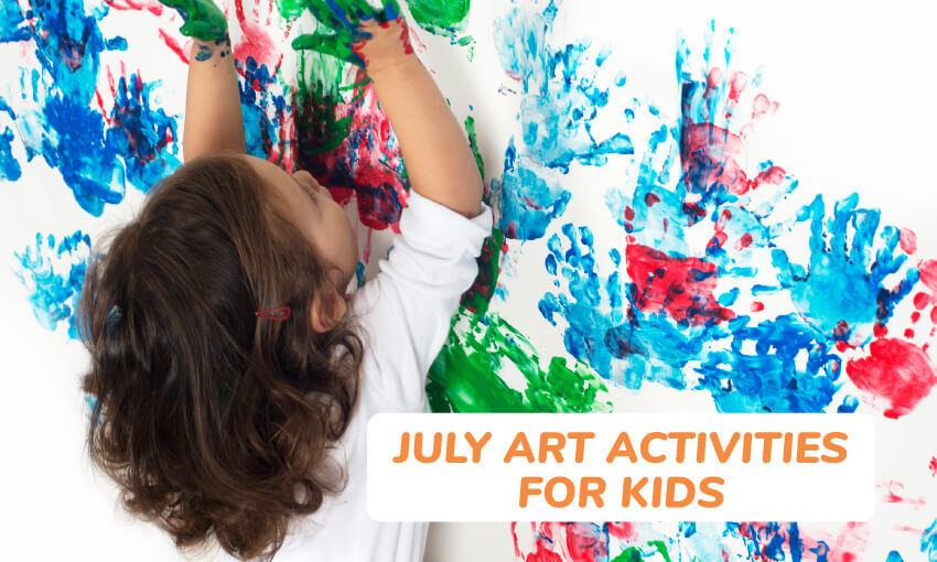 A collection of July art activities for kids. 