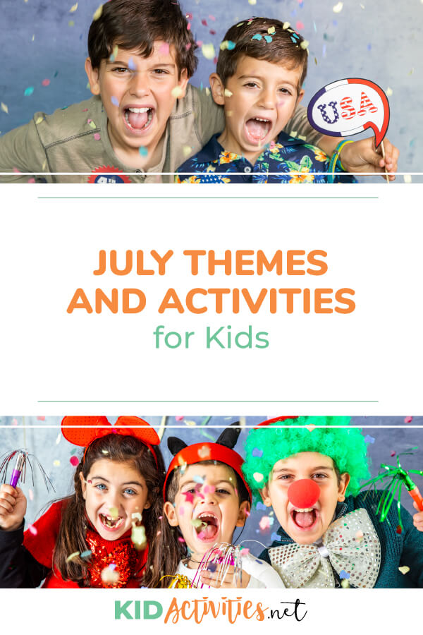 A collection of July themes and activities for kids. Great for developing lesson plans or activity calendar for the month of July. 