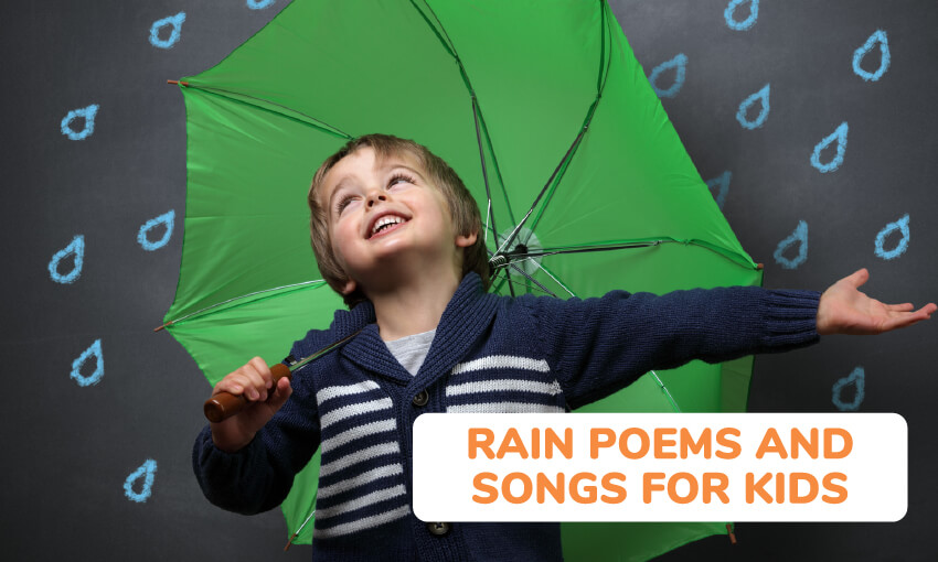 A collection of rain poems and songs for kids. 