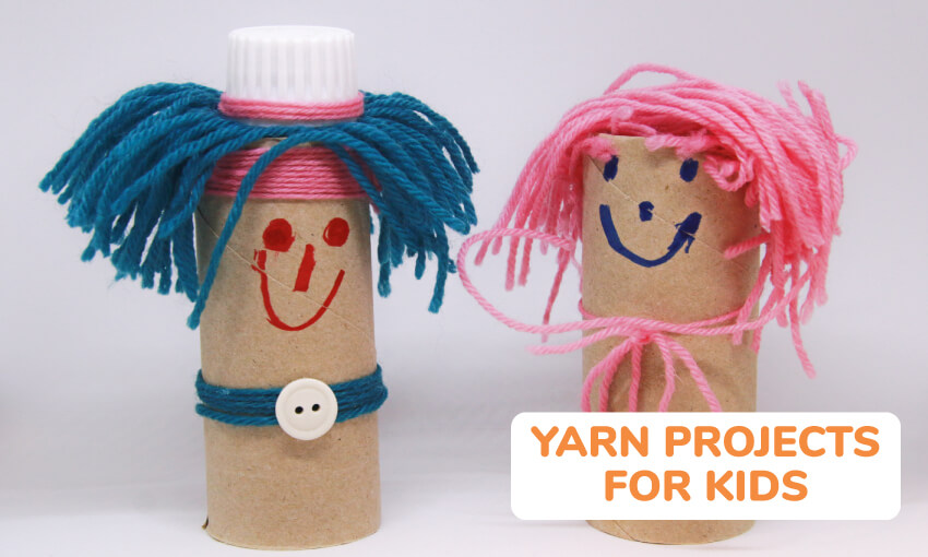 A collection of yarn projects for kids. 