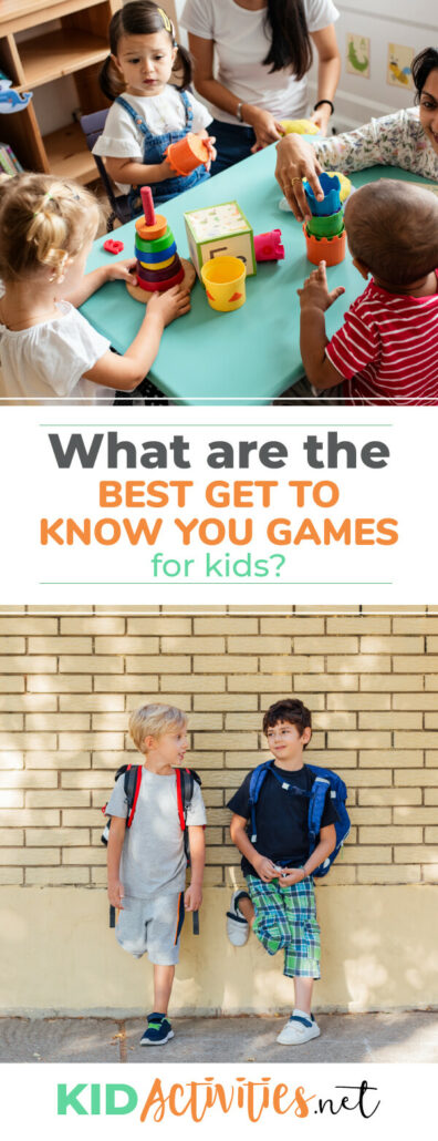 47 Get to Know You Games for Kids | Kid Activities