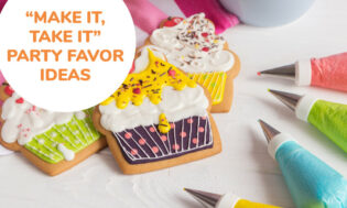 A collection of make it take it party favor ideas for kids.