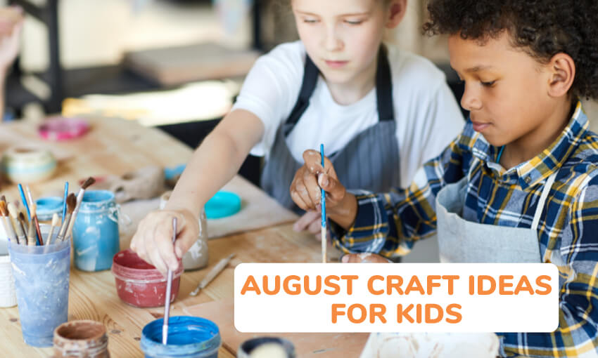 A collection of craft ideas for the month of August. 