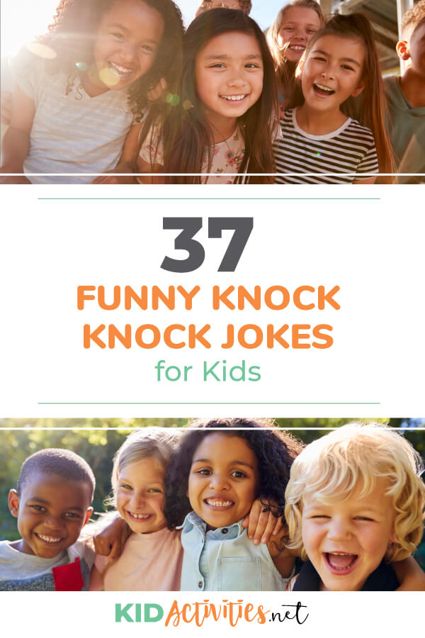 A collection of 37 funny knock knock jokes for kids. These jokes are sure to deliver the laughs. These jokes are great for school, home, and anywhere in-between. 