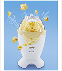 A picture of a popcorn make with some animation of popcorn shooting into the air. Making it appear to be a popcorn eruption. 