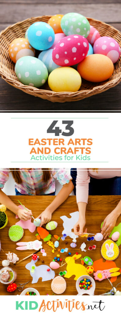 A collection of Easter arts and crafts activities for kids. These are great Easter ideas for the classroom or at home. 