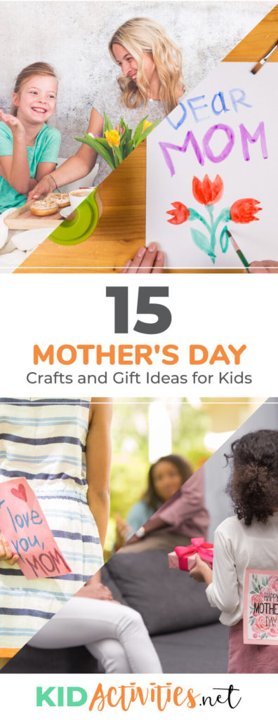 A collection of Mother's Day crafts and gift ideas for kids. These are great cost effective gifts that kids can make for mom. 