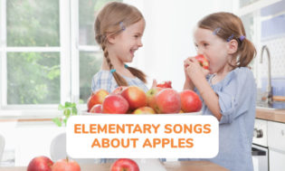 A collection of elementary songs about apples for kids to sing. 