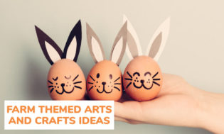 A collection of farm themed arts and crafts ideas for kids. 