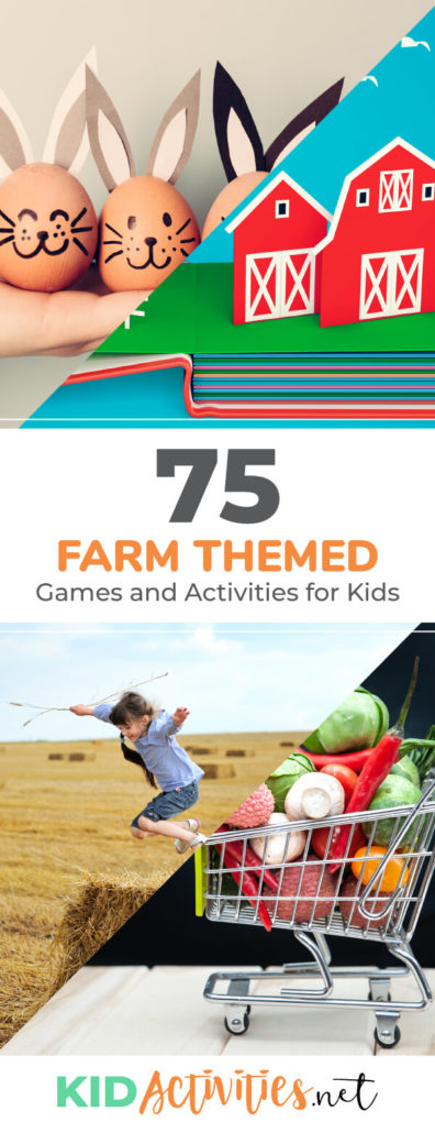 A collection of farm themed games and activities for kids. Great for teaching kids the history of farming and all about life on the farm. You will find some fun farm themed arts and crafts ideas, as well as farm games, activities, songs, and poems. 