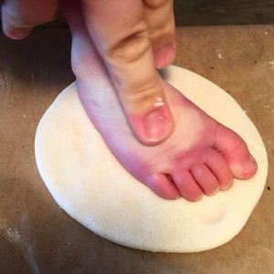 Salt Dough Footprints