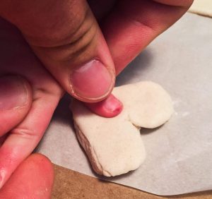 Fingerprint Necklace DIY Salt Dough 