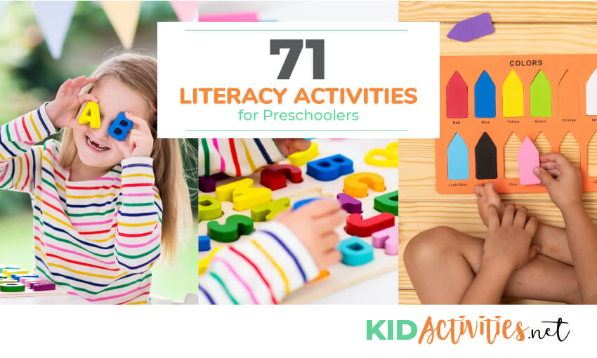 A collection of literacy activities for preschool kids.