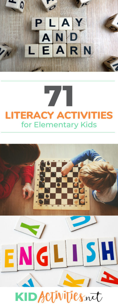 A collection of fun literacy activities and games for preschool kids. These great activity ideas will help promote literacy while having fun. 