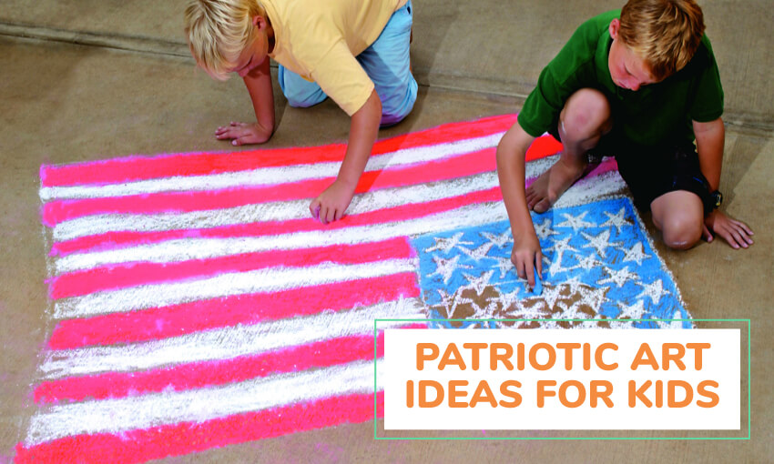 A collection of patriotic art ideas for kids. 