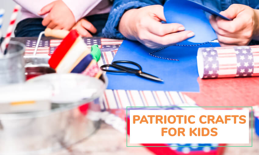A collection of patriotic crafts for kids. 