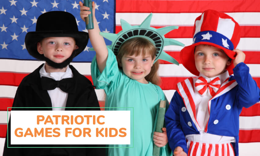 A collection of patriotic games for kids. 
