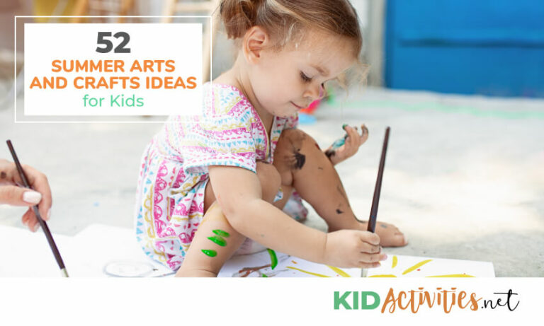 52 Best Summer Arts and Crafts for Children! Warm Weather Activities ...