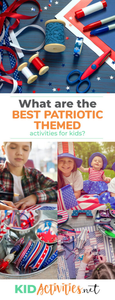 What are the best patriotic themed activities for kids? We've put together a list of some of the best activities, crafts, and games for a patriotic holiday. 
