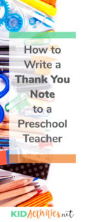 How to Write the Best Thank You Note to a Preschool Teacher