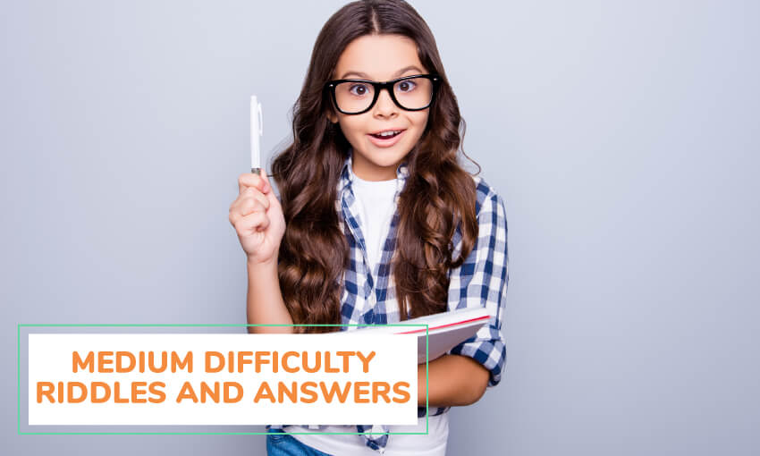 A collection of medium difficulty riddles and answers for kids. 