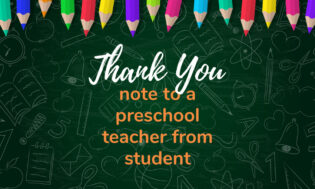 How to Write the Best Thank You Note to a Preschool Teacher