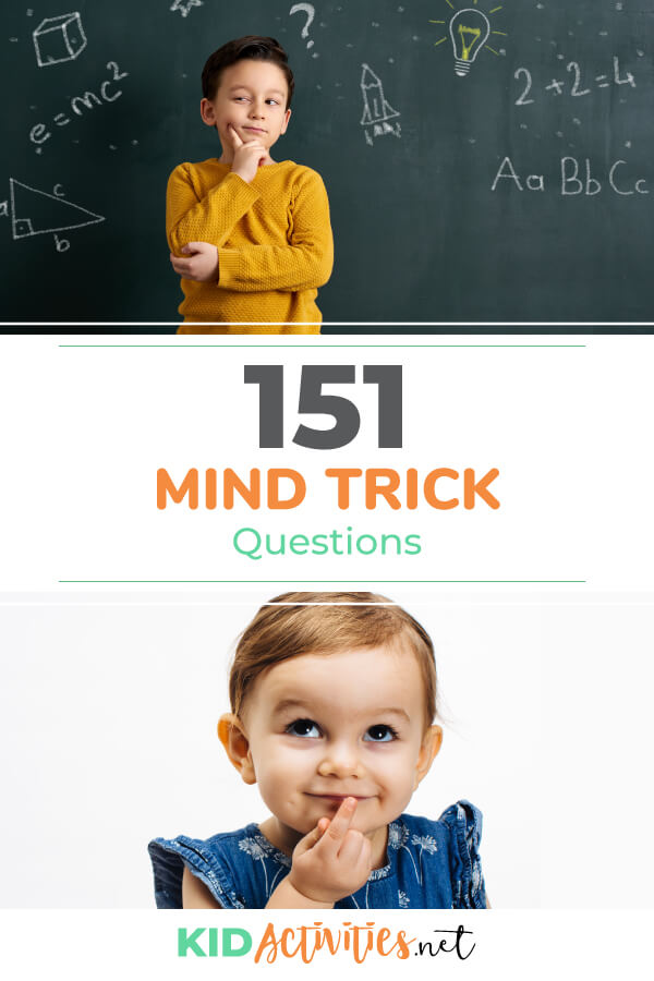 A collection of mind trick questions for kids. 