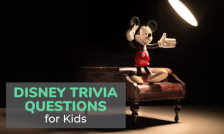 A collection of Disney themed trivia questions for kids. Test children's Disney knowledge with the question and answers. 