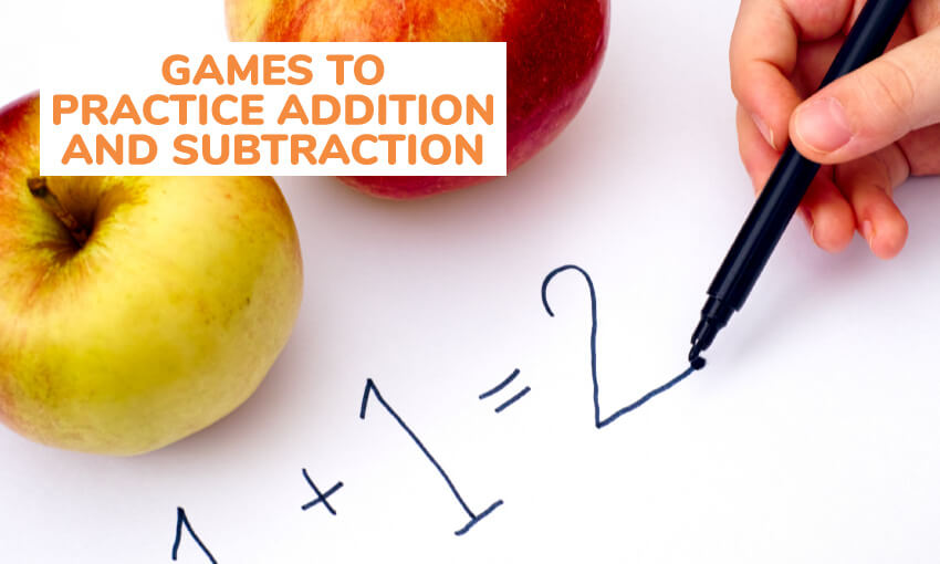 A collection of games to practice addition and subtraction for preschool and elementary kids. 