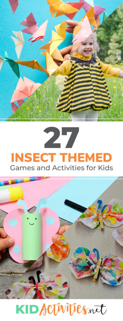 A collection of insect themed games and activities for kids. Enjoy these bug games, insect themed craft ideas, and other fun bug activities. 
