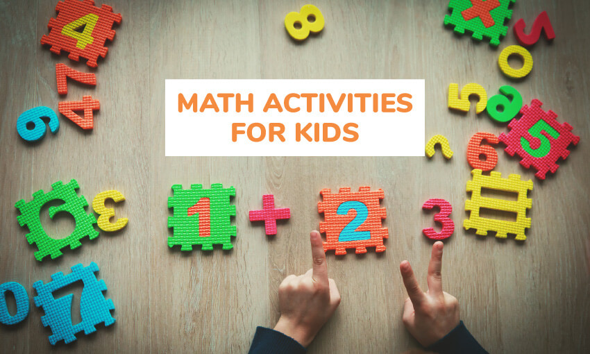 A collection of math activities for kids. Great for preschool and elementary math class. 