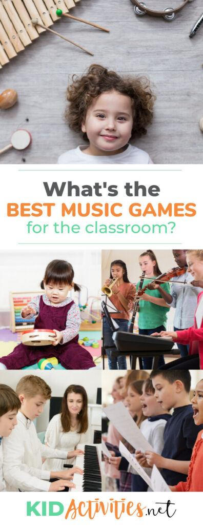 What's the best music games for the classroom? We list out 20 games that incorporate music.