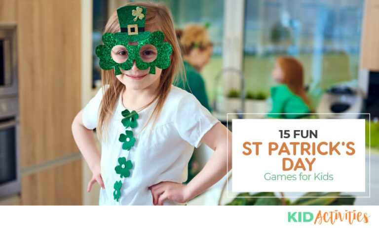 A collection of 15 fun St Patrick's Day games for kids in the classroom.