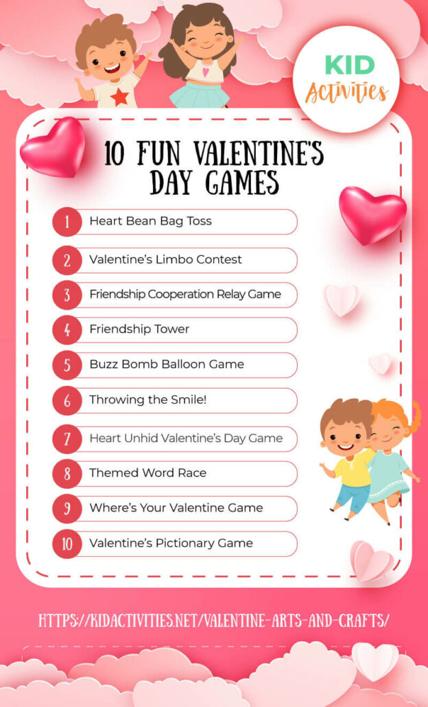 17 Fun Valentine's Day Games for Kids in the Classroom Kid Activities