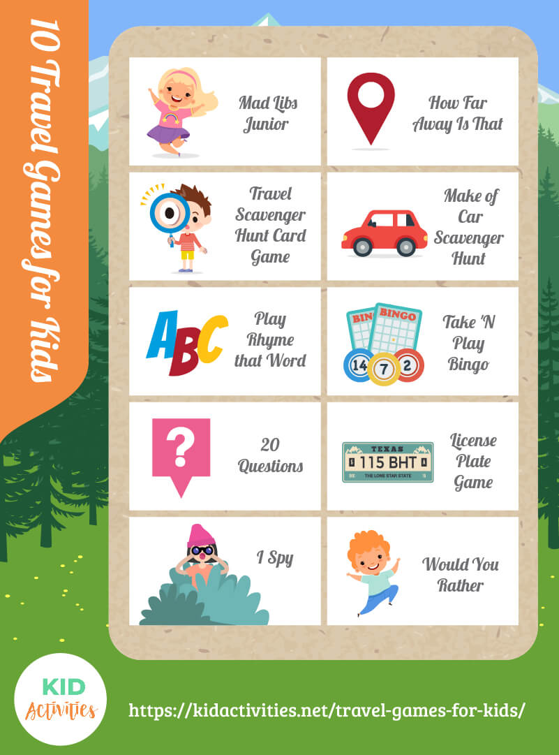 21 Best Travel Games And Activities For Kids Kid Activities