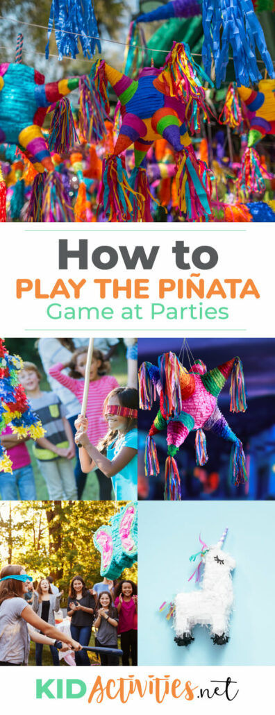 Learn how to play the piñata game for your next party. Great for kids birthday parties, themed parties, and other celebrations. 