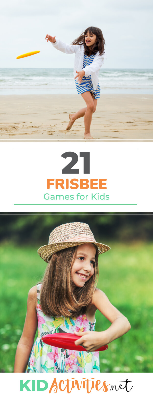 A collection of frisbee games for kids. 