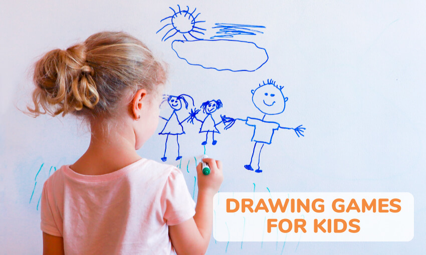 A collection of drawing games for kids. 