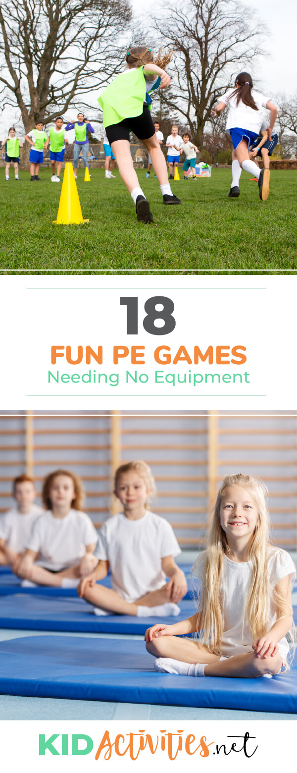 A collection of fun PE games needing no equipment. These games are a great combination of fun and exercise.