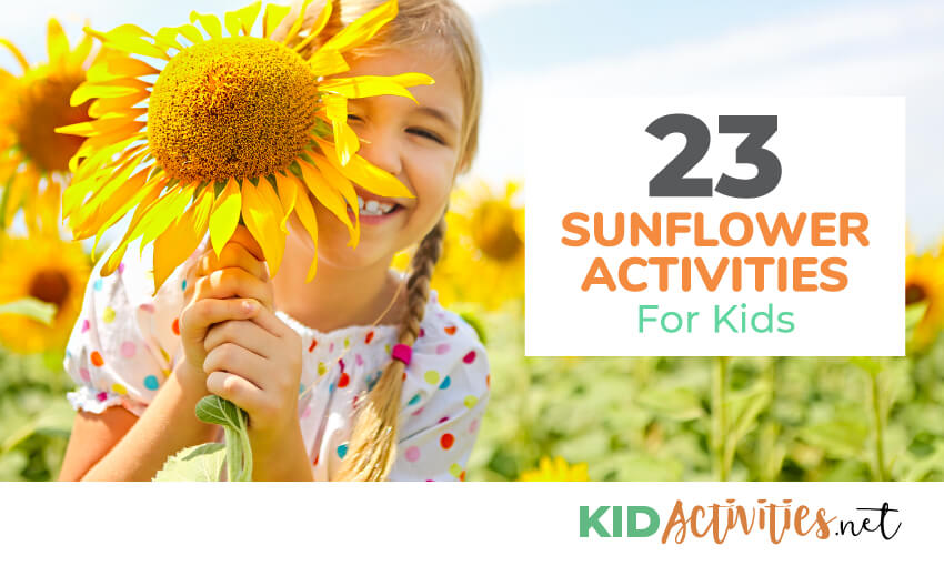 A collection of sunflower activities for kids.
