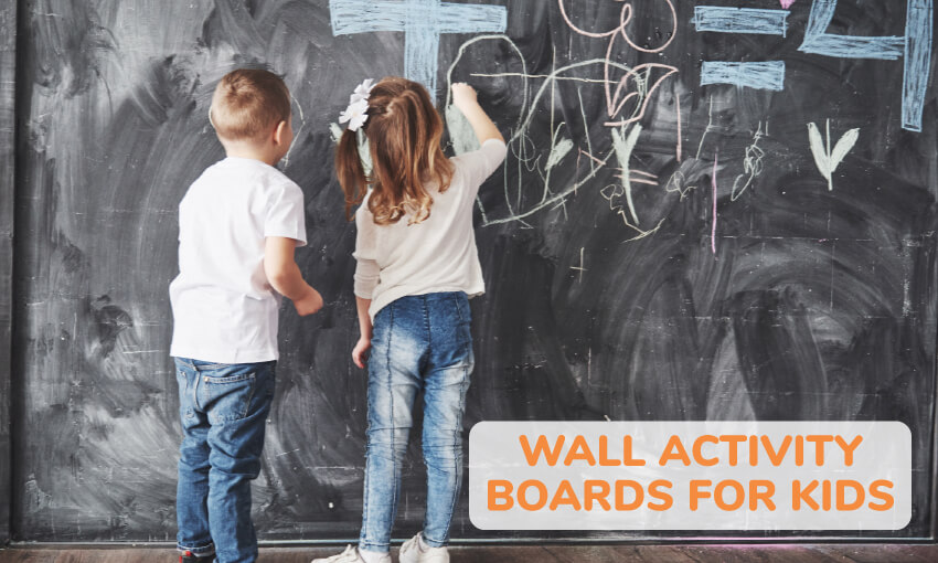 A collection of wall activity board ideas for kids. 