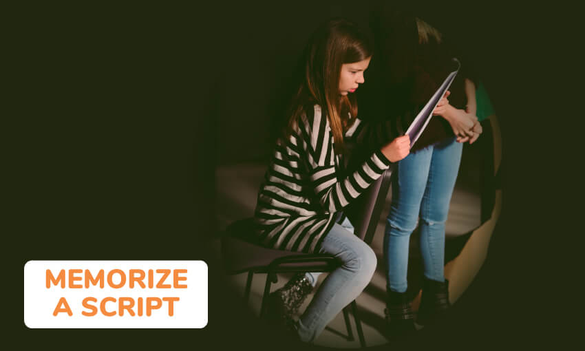 Tips on how to memorize a script for a show or play. 