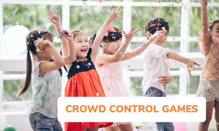A collection of crowd participation games for kids. 