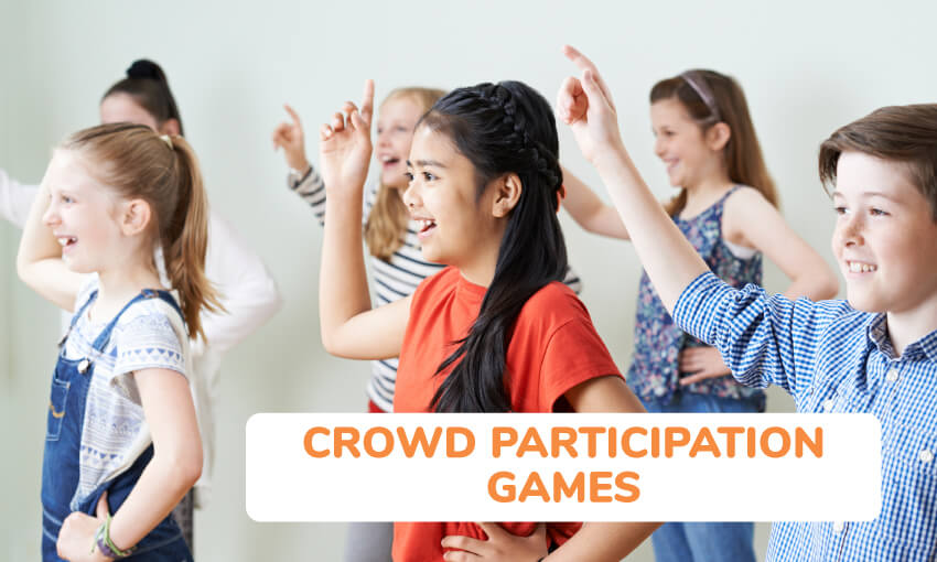 A collection of crowd participation games for kids. 