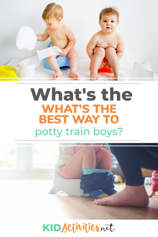 A discussion on what the best way to potty train boys is. This is our experience and how we were able to do it in a short period of time with minimal accidents. 
