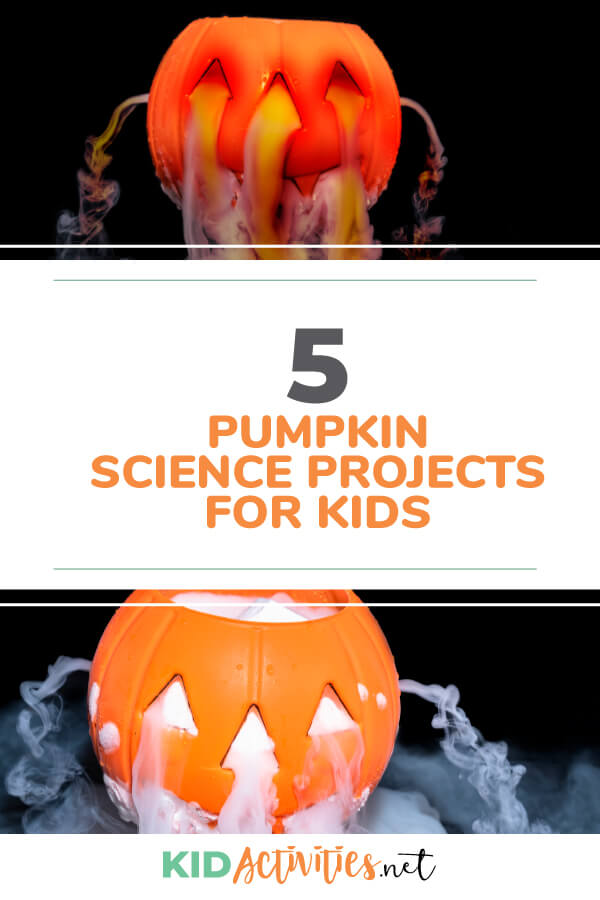 Pumpkin themed science projects for kids. 