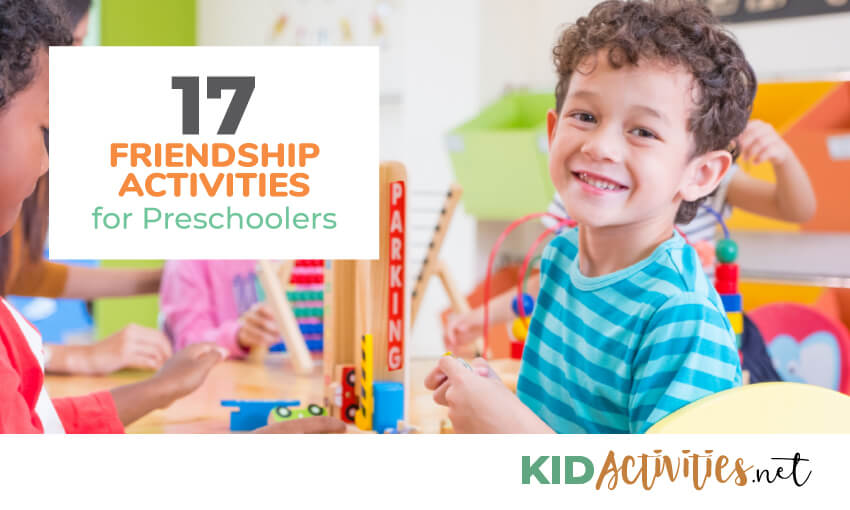 A collection of friendship activities for preschoolers.